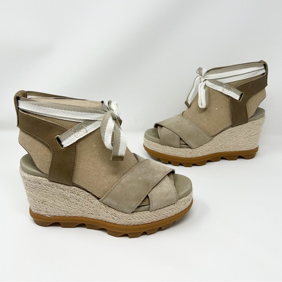 SOREL Joanie II Hi Ankle Lace Sandal 6 in Sandy Tan - Picture 6 of 7